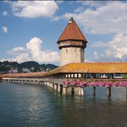 Chapel Bridge And Church Of St Leodegar