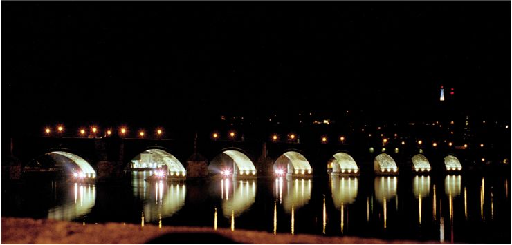 Picture Of Charles Bridge At Night
