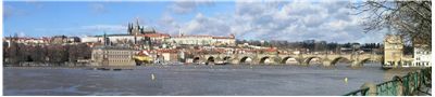 Picture Of Charles Bridge On A Stormy Day
