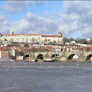 Picture Of Charles Bridge On A Stormy Day