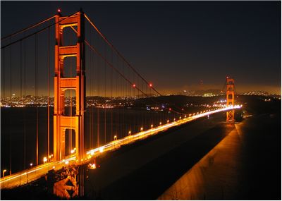 Golden Gate Bridge And Downtown San Francisco