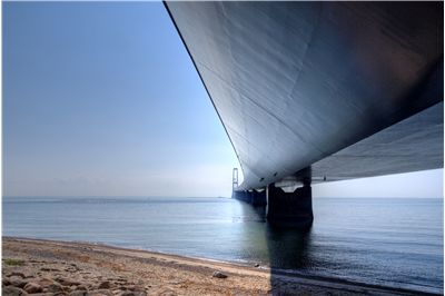 Picture Of Great Belt Bridge In Denmark