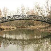 Picture Of Old Arched Bridge Over River