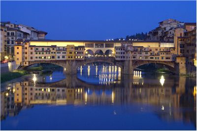 Picture Of The Italian Old Bridge Ponte Vecchio In Florence